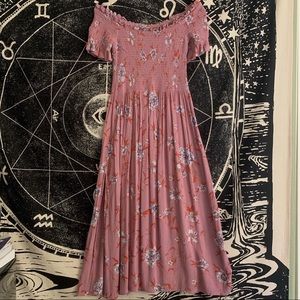 Pink floral dress by Kimchi Blue